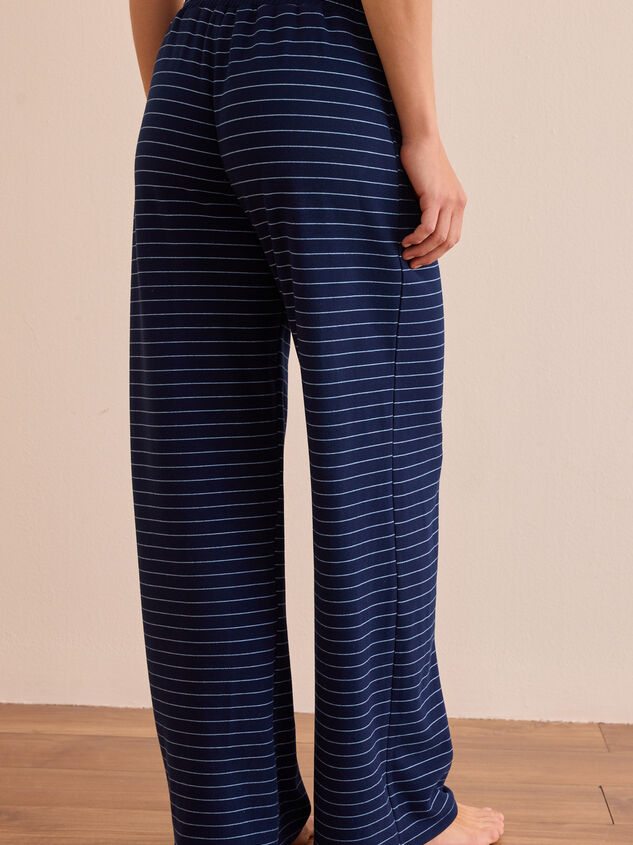 Stripe and Stretch Pant Detail 5 - TULLABEE