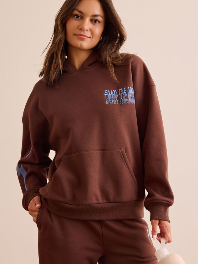 Enjoy The Moment Hoodie Detail 3 - TULLABEE