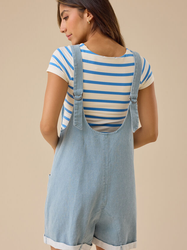 Sally Sleeveless Shortalls Detail 4 - TULLABEE