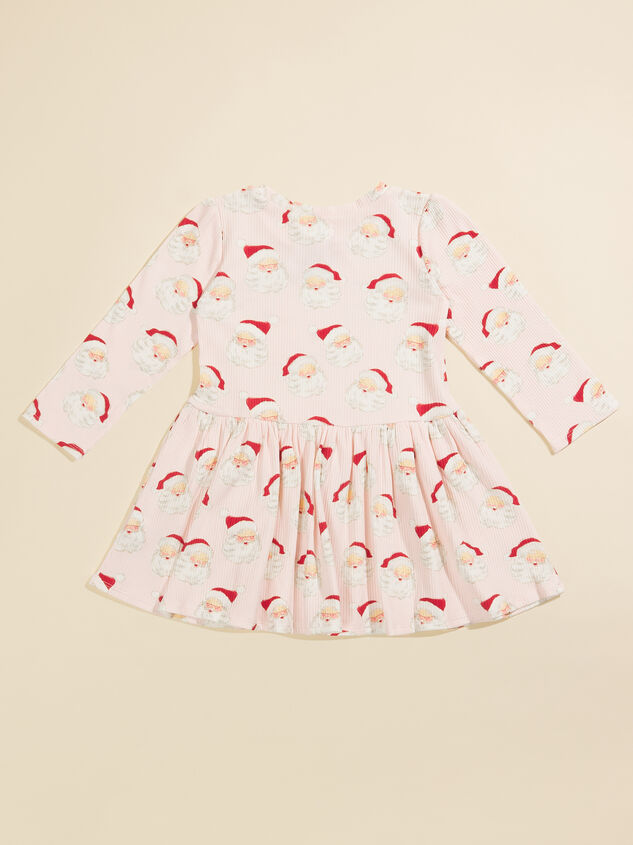 Jolly Santa Ribbed Dress by MudPie Detail 3 - TULLABEE