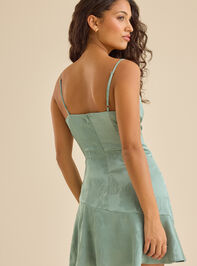 Karina Satin Mini Dress Detail 4 - TULLABEE