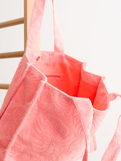 Palm Paradise Terry Knit Tote - TULLABEE
