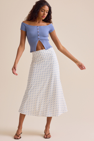 Ellie Polka Dot Maxi Skirt - Altar'd State - 