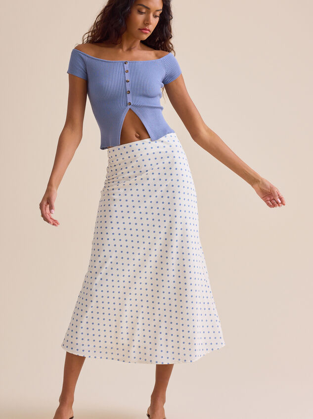Ellie Polka Dot Maxi Skirt - TULLABEE