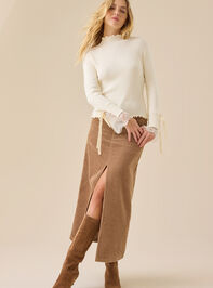 Sierra Lace Mock Neck Top Detail 3 - TULLABEE