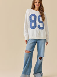 Aya Polka Dot 89 Pullover Detail 2 - TULLABEE