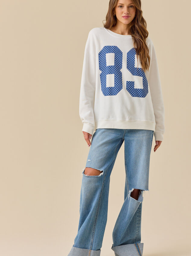 Aya Polka Dot 89 Pullover Detail 2 - TULLABEE