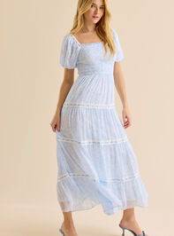 Mandie Floral Maxi Dress Detail 3 - TULLABEE