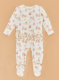 Easter Hunt Ruffle Footie Detail 2 - TULLABEE