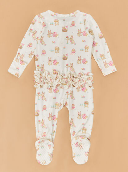 Easter Hunt Ruffle Footie - TULLABEE