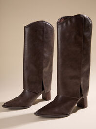 Holland Foldover Tall Boot Detail 2 - TULLABEE