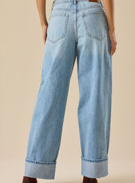 Ottilie Cuffed Baggy Jeans Detail 5 - TULLABEE