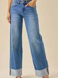 Mae High Rise Wide Leg Jeans Detail 3 - TULLABEE