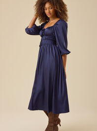 Jillie Satin Maxi Dress Detail 3 - TULLABEE