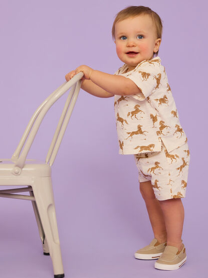 Weston Horse Tee-Shirt and Short Set - TULLABEE