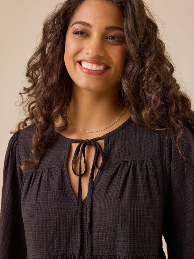 Landrie Tiered Babydoll Top Detail 4 - TULLABEE