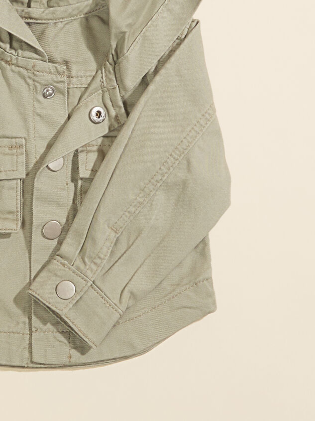 James Canvas Hooded Jacket Detail 2 - TULLABEE