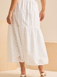 April Eyelet Midi Skirt Detail 5 - TULLABEE