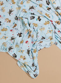 Alphabet Puppy Swaddle Detail 2 - TULLABEE