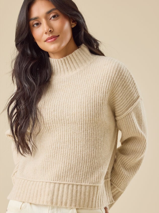 Josie Mock Neck Sweater - TULLABEE