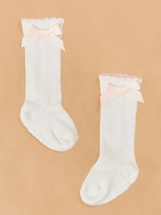 Bella Bow Knee High Socks by Mudpie - TULLABEE