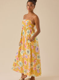 Audrey Floral Maxi Dress Detail 3 - TULLABEE
