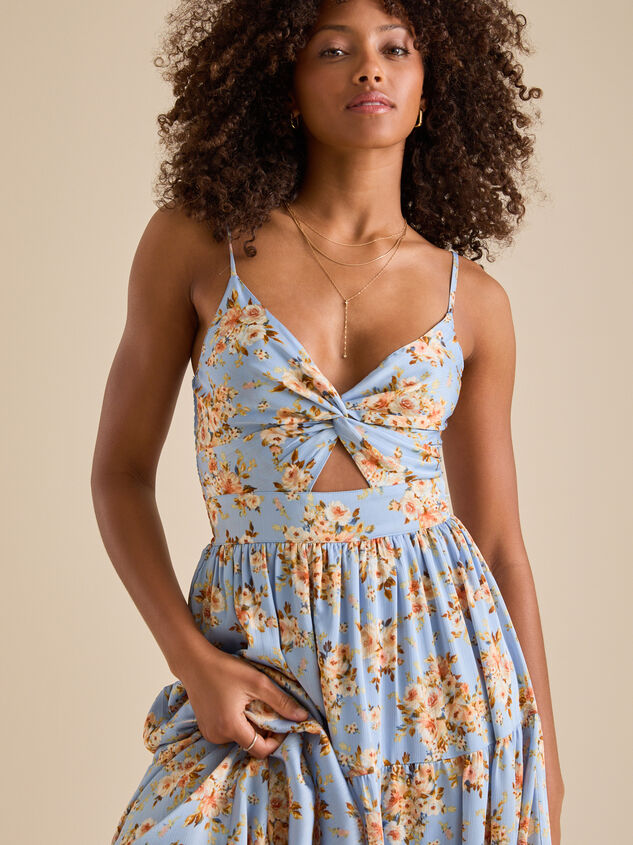Kehlani Floral Maxi Dress Detail 3 - TULLABEE