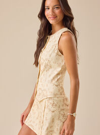 Abigail Toile Vest Detail 4 - TULLABEE