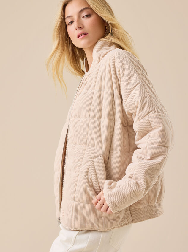 Emery Corduroy Quilted Jacket Detail 5 - TULLABEE