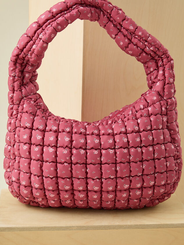 Proficient Floral Quilted Puffer Shoulder Bag Detail 5 - TULLABEE