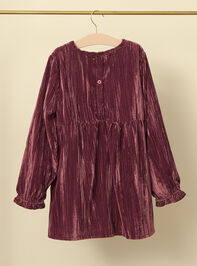 Marjorie Velvet Youth Dress Detail 3 - TULLABEE