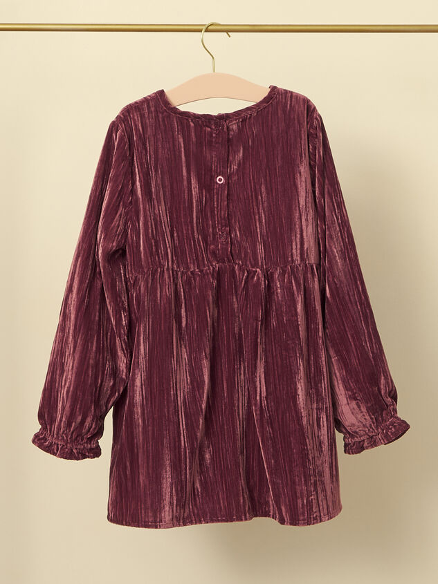Marjorie Velvet Youth Dress Detail 3 - TULLABEE