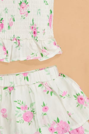 Lani Floral Top and Skort Set - Altar'd State - 