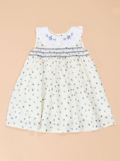 Eve Ditsy Floral Collar Dress - TULLABEE