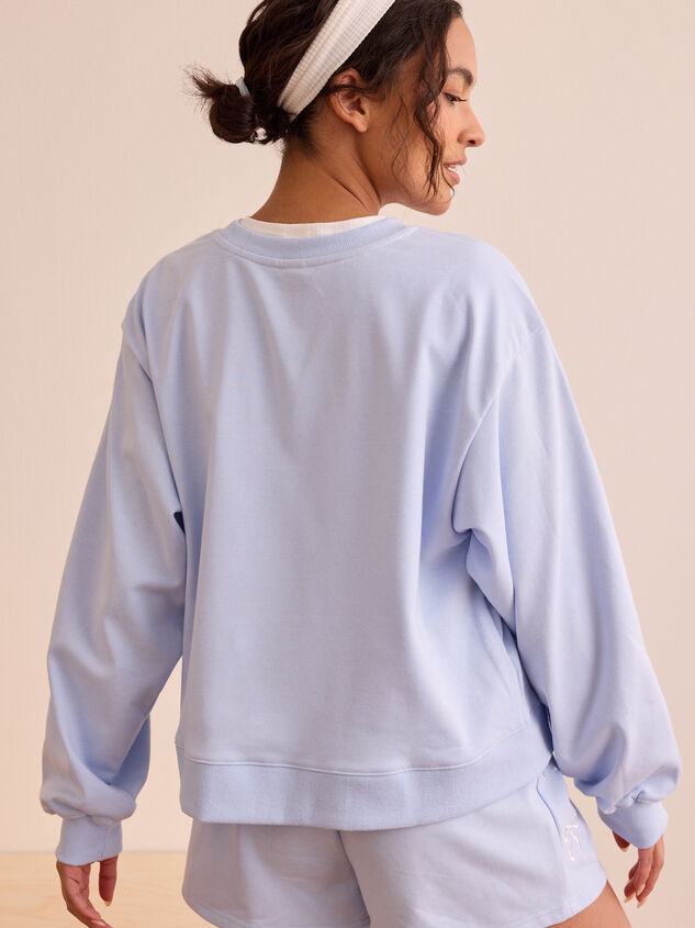 Release Embroidered Bow Crewneck Detail 4 - TULLABEE