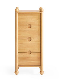 Mariposa Narrow Wood Nightstand - TULLABEE