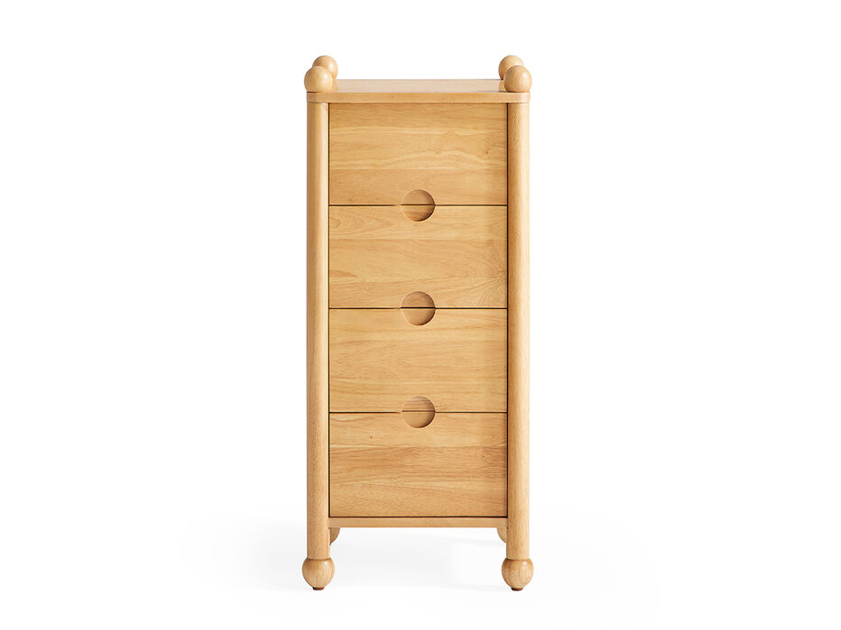 Mariposa Narrow Wood Nightstand - TULLABEE - 