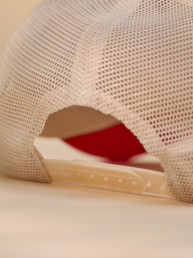 American Girl Bow Trucker Hat Detail 3 - TULLABEE