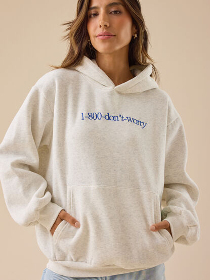 1-800-Don't-Worry Sweatshirt - TULLABEE