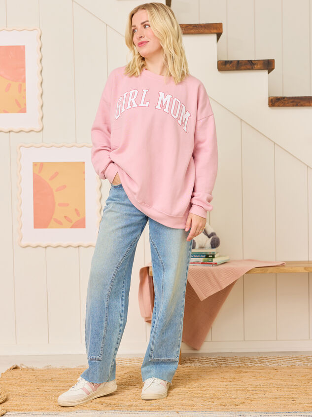 Girl Mom Graphic Sweatshirt - TULLABEE