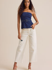 Sheridan Denim Tube Top Detail 2 - TULLABEE