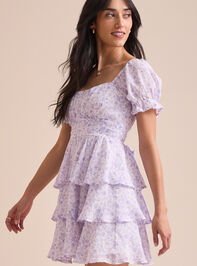 Carsyn Floral Mini Dress Detail 3 - TULLABEE