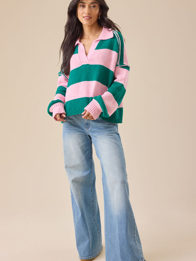 Autumn Baggy Wide Leg Jeans Detail 2 - TULLABEE