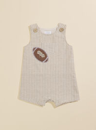 Striped Football Shortall by MudPie Detail 2 - TULLABEE