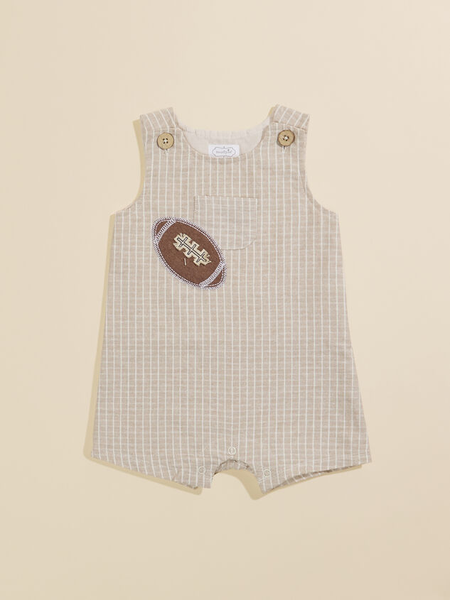 Striped Football Shortall by MudPie Detail 2 - TULLABEE