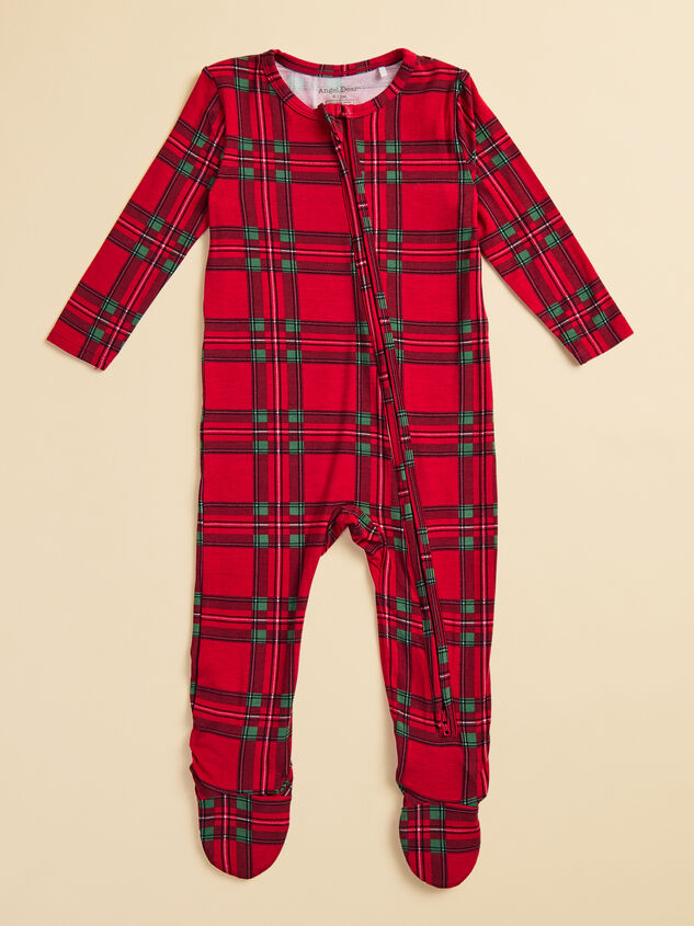 Vintage Plaid Footie in Red Tullabee
