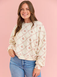 Cambrie Floral Mama Pullover Detail 6 - TULLABEE