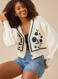 Ryan Embroidered Cardigan - TULLABEE