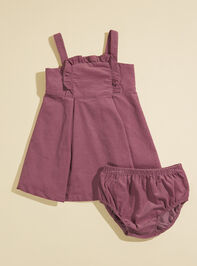 Joellen Corduroy Dress And Bloomer Set - TULLABEE