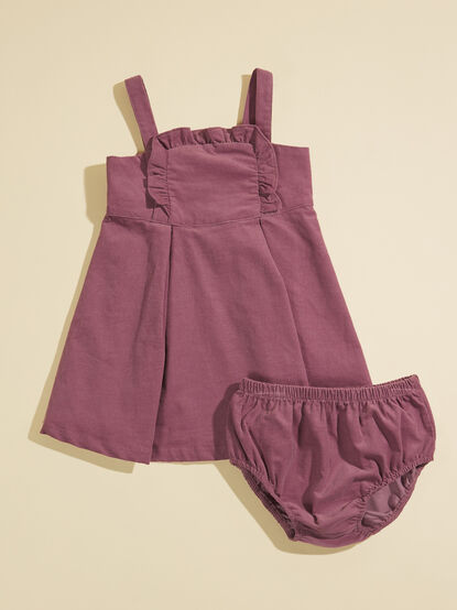 Joellen Corduroy Dress And Bloomer Set - TULLABEE